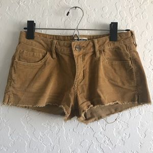 Roxy Tan Corduroy Shorts